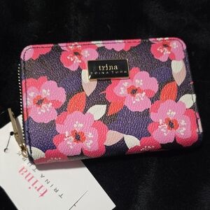 Floral Women's Wallet - Pink and Purple